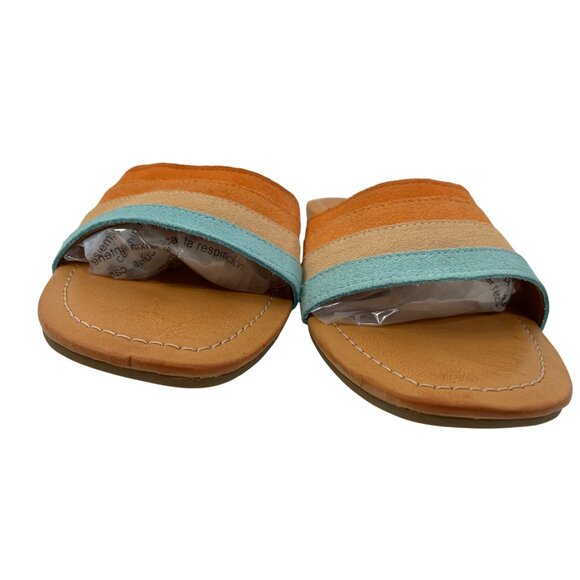 Ugg Ximena Leather Suede Multicolor Slide Sandals Size 8 Y10668 - Picture 10 of 13